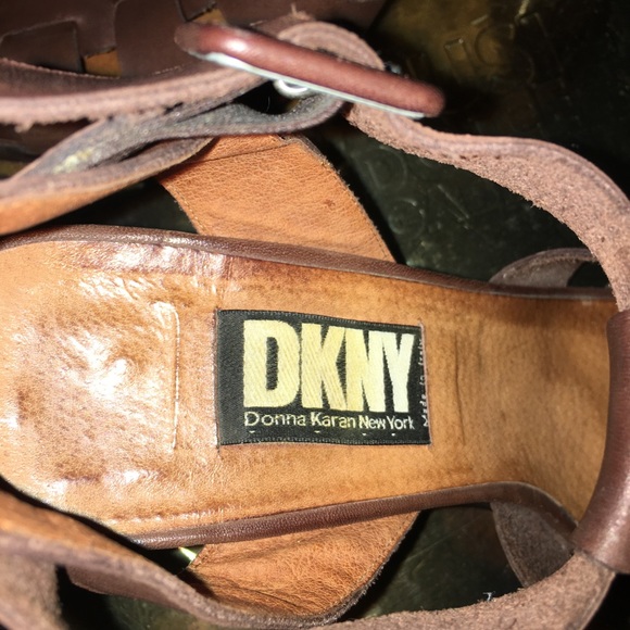 DKNY Woven Leather Sandals - Picture 6 of 8